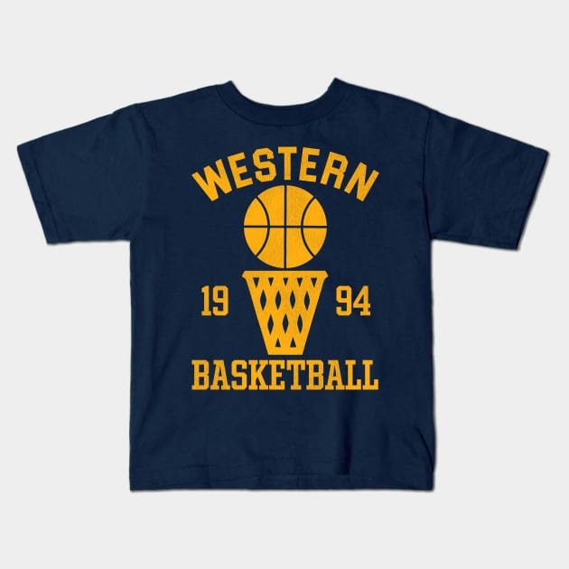 Blue Chips Western Basketball Training Top Kids T-Shirt by darklordpug